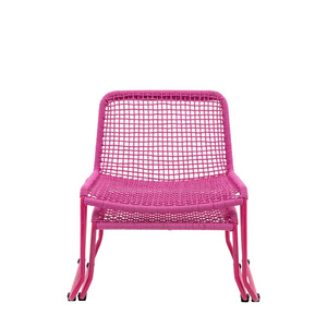 Sassano Lounge Chair with Footstool Pink