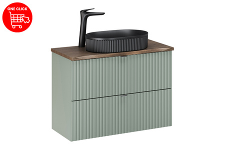 Zestaw meblowy 80cm z blatem i umywalką nablatową Beyond