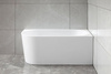 TIBERA R wanna przyścienna, narożna 150x75cm, biały