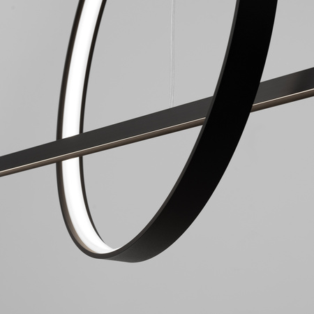 Lampa wisząca GLAD czarna LED 4000K