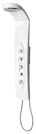 MOLA panel prysznicowy z baterią termostatyczną 210x1300mm, biały
