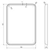 FLOAT Lustro z podświetleniem LED 50x70cm, białe