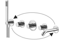 Bateria wannowa podtynkowa TERMOSTAT-Paffoni/kolekcja Stick