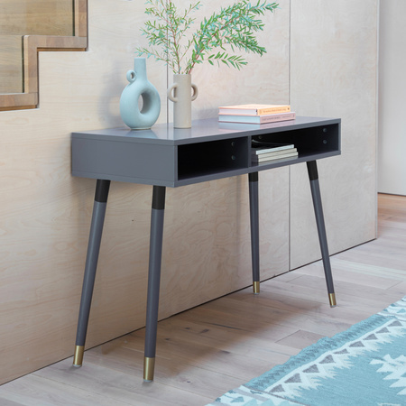 Stolik konsolowy Holbrook, szary, 1100 x 450 x 770 mm