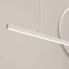 Lampa wisząca GLAD biała LED 3000K