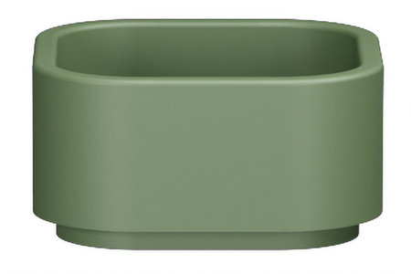 HAKO umywalka ceramiczna nablatowa, 30x30 cm, verde mat