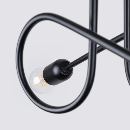 Żyrandol LOOP 2 czarny