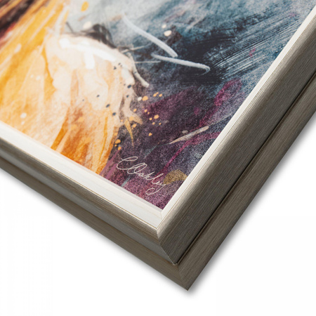 Looking On Framed Canvas 850x40x850mm
