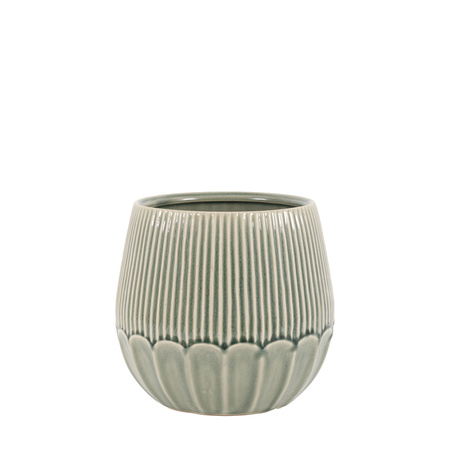 Elia Ceramic Planter Green 205x205x190mm