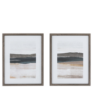 Obraz w ramie „Drift Away” – szary, 54 × 4 × 69 cm, zestaw 2 szt.
