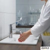 Bateria umywalkowa stojąca z dźwignią Medico, chrom