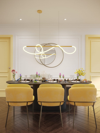 MAXLIGHT P0614 LAMPA WISZĄCA LAGUNA ZŁOTA