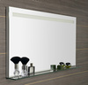 BRETO lustro z oświetleniem LED i półką 120x60,8cm