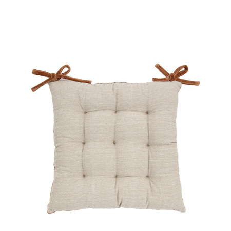 Cotton Velvet Seatpad Tan 430x430mm