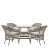 Menton 4 Seater Round Dining Set