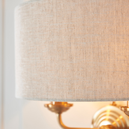 Highclere 2 Wall Light Vintage Brass