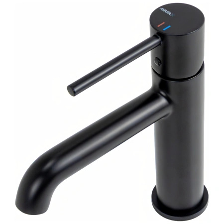 Bateria umywalkowa stojąca, czarna