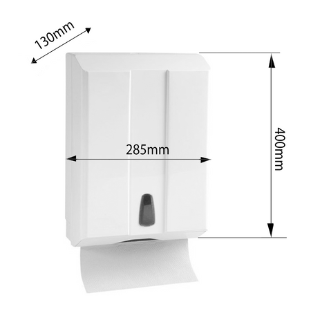 Podajnik ręczników papierowych 28,5x40x13cm, biały