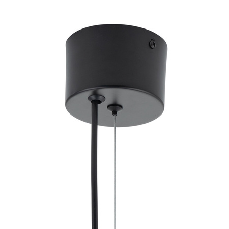 Lampa wisząca BOOM 25 cm - LED, klosz szary- metalizowany, wykonczenie złote