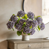 Vintage Hydrangea Floral Stem Violet (12pk)