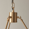 Chester 3 Pendant Light Fitting Aged Brass