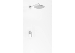 PROXIMA Chrom zestaw prysznicowy z deszczownicą 20cm