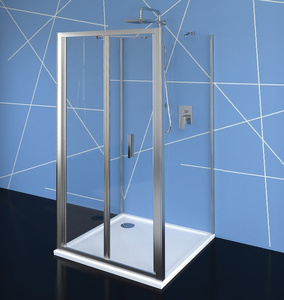 EASY kabina prysznicowa trójścienna 1000x800mm, drzwi składane, L/P, szkło czyste