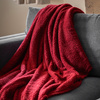Teddy Fleece Throw Merlot 1300x1800mm