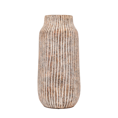 Wazon Potosi duży, ziemisty biały 150 x 150 x 330 mm