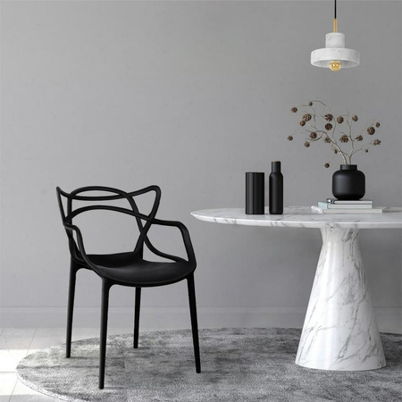 MODESTO krzesło HILO czarne-polipropylen