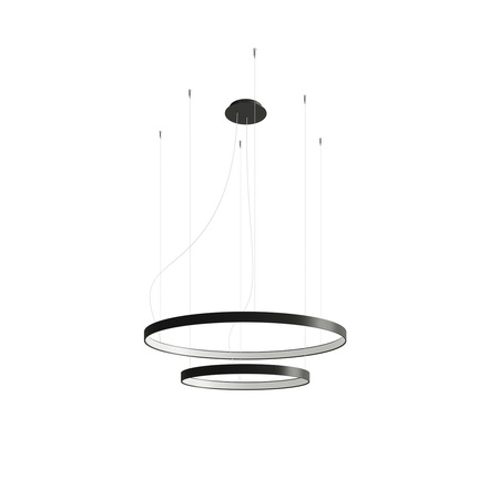 Żyrandol RIO 2 55/78 czarny LED 4000K