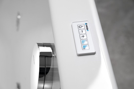 NOEMI wanna z hydromasażem, 170x70x39cm, Highline Hydro-Air, chrom