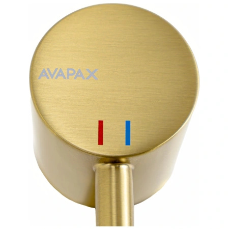 Bateria umywalkowa stojąca, złota