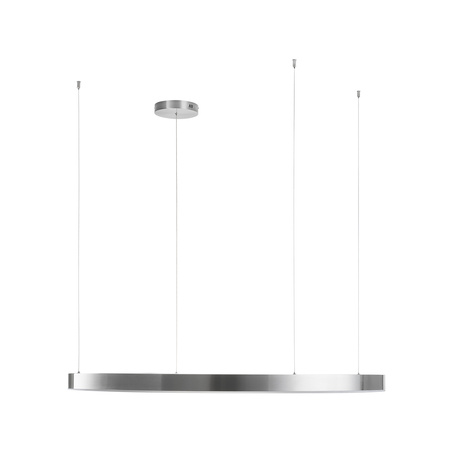 Lampa wisząca CIRCLE 120 cm - LED, ring nikiel szczotkowany