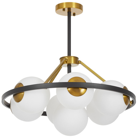NOWOCZESNA LAMPA WISZĄCA CZARNO-ZŁOTA DONZANO W7