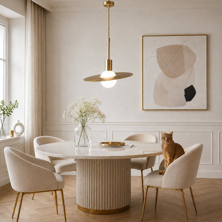 Lampa wisząca JUPITER złota 30 cm
