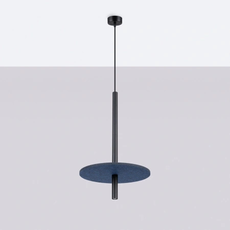 Lampa wisząca FELTRO 1 czarna/granatowa