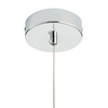 Lampa wisząca MONETTI 40 cm - chrom, dekoracyjna