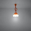 Lampa wisząca DIEGO 5 pomarańczowy
