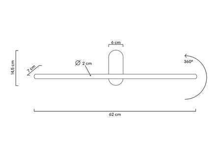 MOOSEE lampa ścienna TOBIA złota