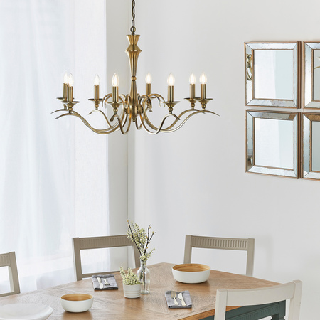 Kora 8 Pendant Light Antique Brass