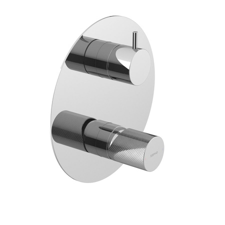 ULTRATAP bateria prysznicowa podtynkowa, 2 wyjścia, obrotowy przełącznik, chrom