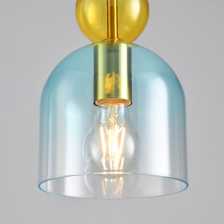 Lampa wisząca PASTELLO BLUE kolorowa 15 cm