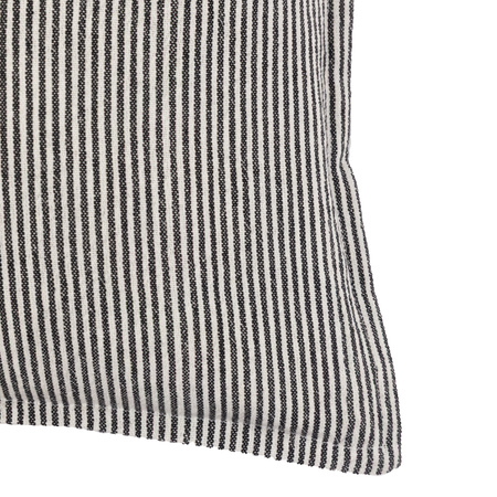 Windsor Woven Stripe Cushion Ink Blue 450x450mm