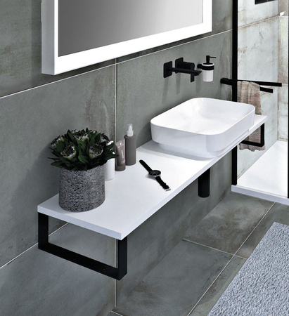 PLATO blat Rockstone 2100x24x360mm, biały mat