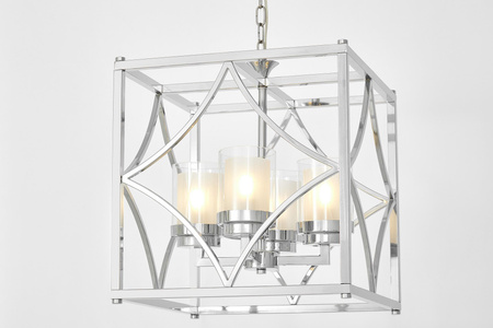 LAMPA WISZĄCA LOFT CHROMOWANA QUADRATO