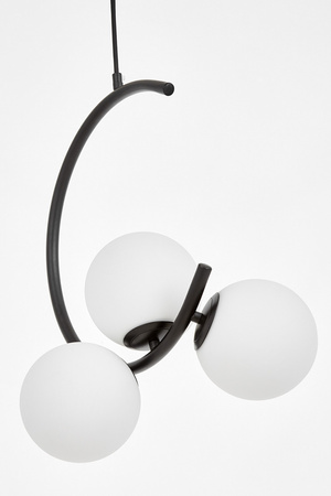 NOWOCZESNA LAMPA WISZĄCA CZARNA BONIO W3
