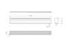 SLIM SPRING półka wnękowa nad wannę ze stali nierdzewnej z rus, L-250-1200, DN50, czarny mat