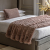 Juniper Faux Fur Throw Dusky Pink 1500x2000mm