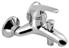 AQUALINE 35 bateria wannowa ścienna, 100mm rozstaw, chrom